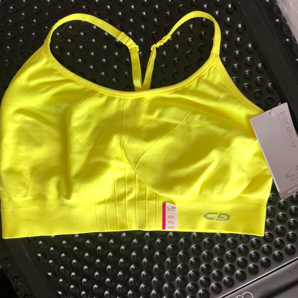 Yellow sports bra NWT
